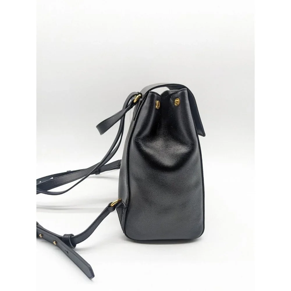 KATE SPADE NY Katy textured leather medium  backpack- BLACK